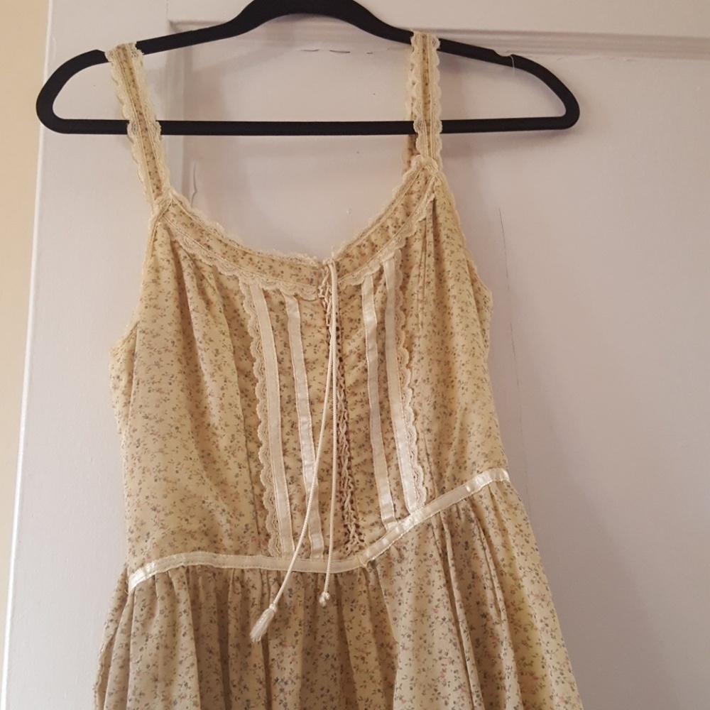Gunne Sax Vintage Prairie Boho Peasant Dress